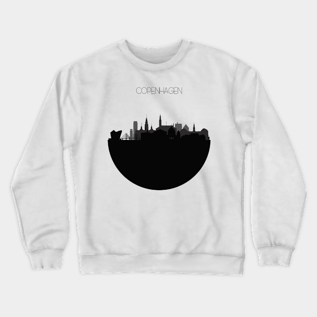 Copenhagen Skyline Crewneck Sweatshirt by inspirowl